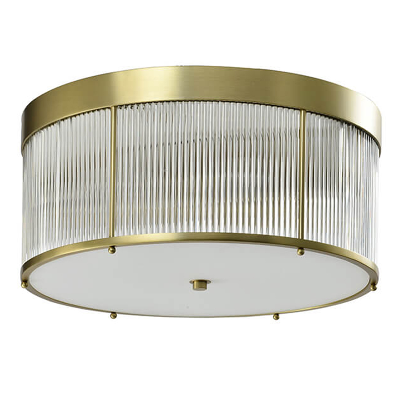 Потолочный светильник Caleb Brass Ceiling Lamp Латунь Прозрачный (Transparent) в Казани | Loft Concept 