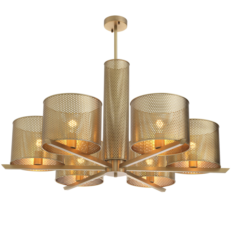 Люстра Eichholtz Chandelier Morrison Brass Латунь в Казани | Loft Concept 