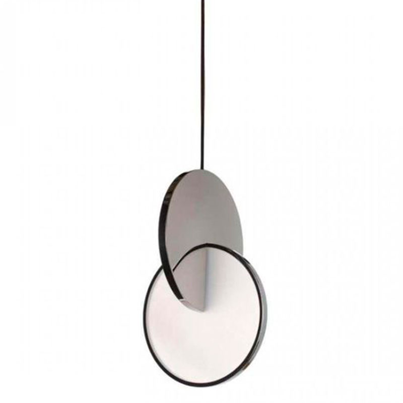 Подвесной светильник Eclipse Pendant Light Сhrome Хром Белый в Казани | Loft Concept 