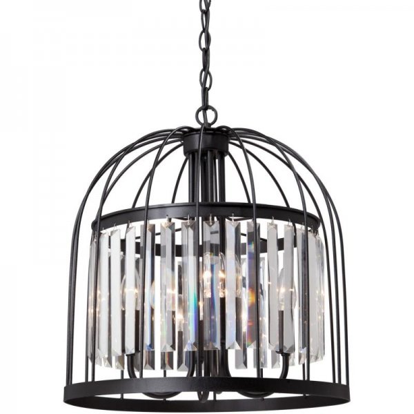 Люстра Birdcage Chandelier Fountain Black  в Казани | Loft Concept 