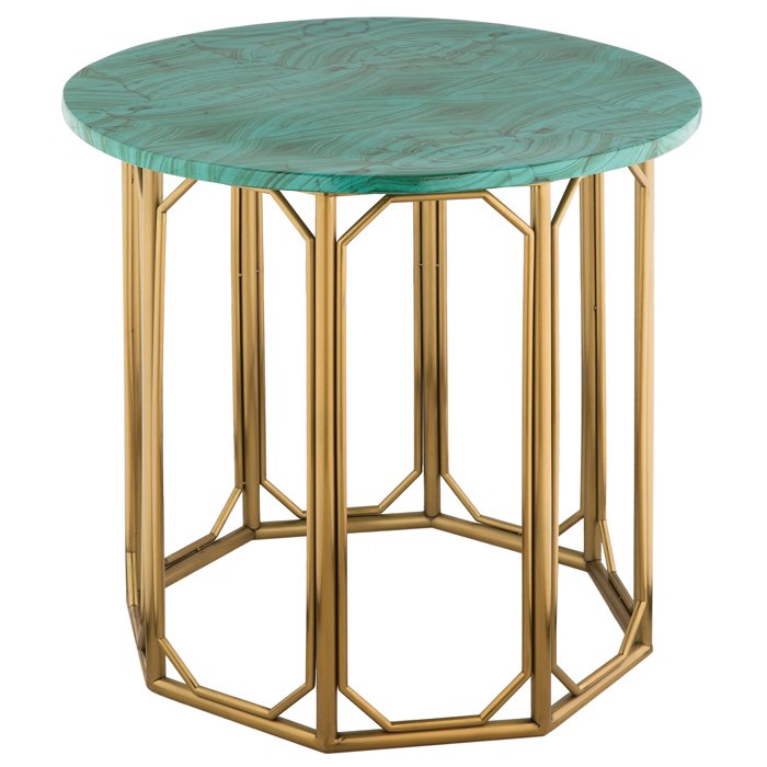 Malachite Modern Side Tables  Малахит (зеленый) Золотой в Казани | Loft Concept 