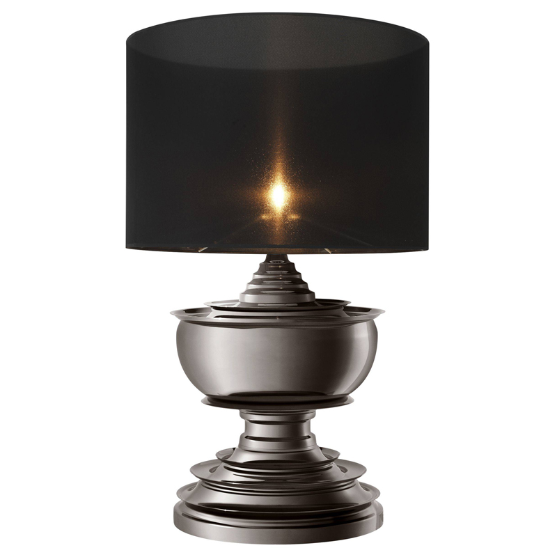 Настольная лампа Eichholtz Table Lamp Pagoda Black nickel Темный никель Черный в Казани | Loft Concept 