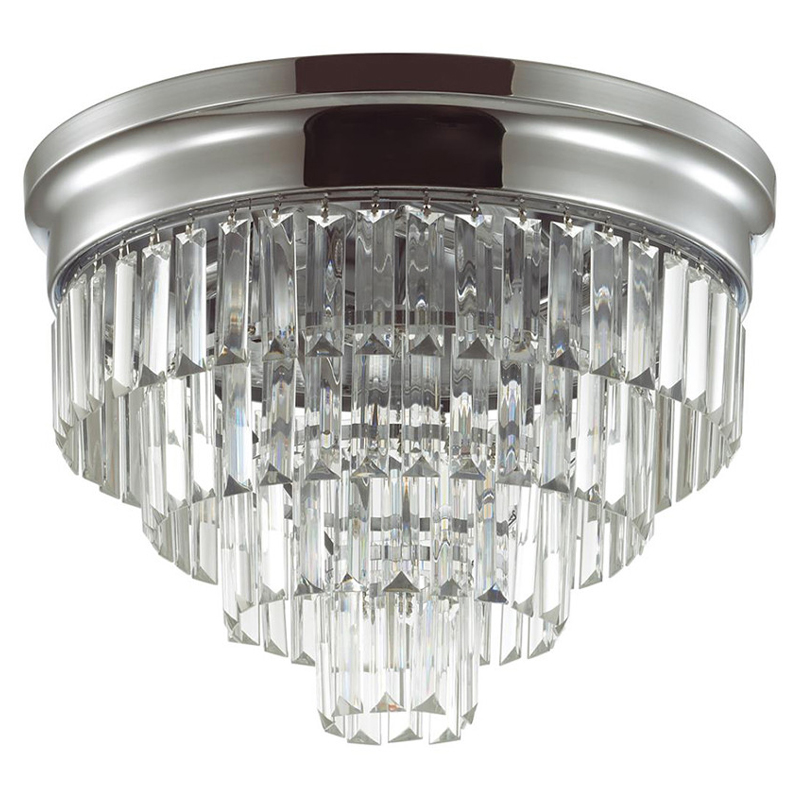 Хрустальная потолочная люстра Crystal Fountain Maxi Хром Хром Хрустальная потолочная люстра Crystal Fountain Maxi Хром Хром в Казани | Loft Concept