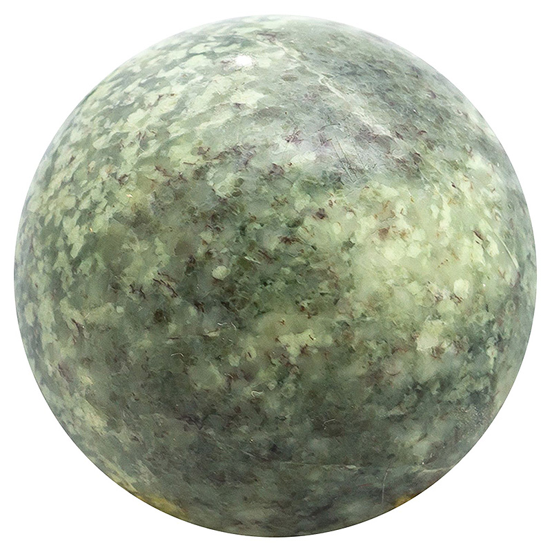 Шар декоративный из натурального камня Жадеит Natural Stone Spheres Зеленый Белый Серый Шар декоративный из натурального камня Жадеит Natural Stone Spheres Зеленый Белый Серый в Казани | Loft Concept