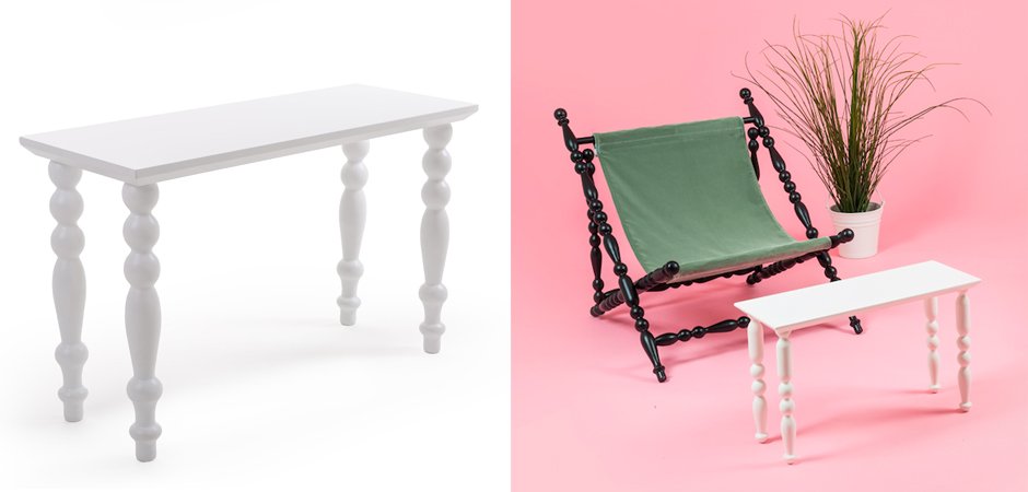 Журнальный стол Seletti Heritage Coffee Table Rectangular White - Loft-Concept в Казани