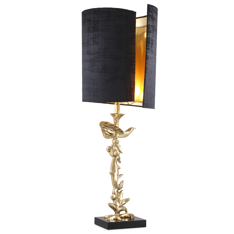 Настольная лампа Eichholtz Table Lamp Aras Латунь Черный в Казани | Loft Concept 