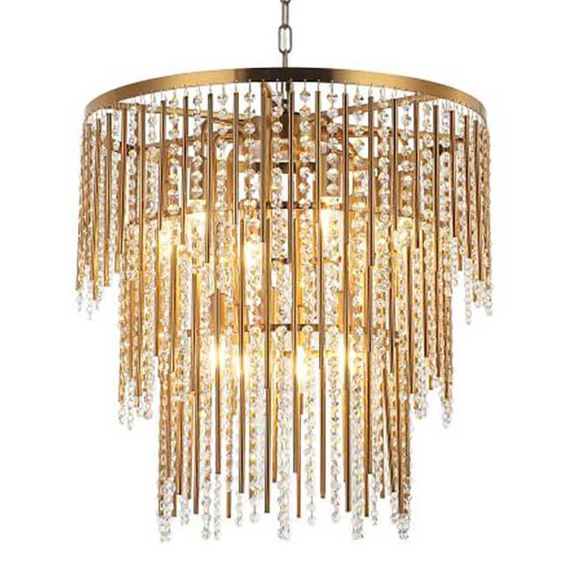 Люстра Crystal Wind Chimes Bronze Chandelier Бронза Прозрачный в Казани | Loft Concept 