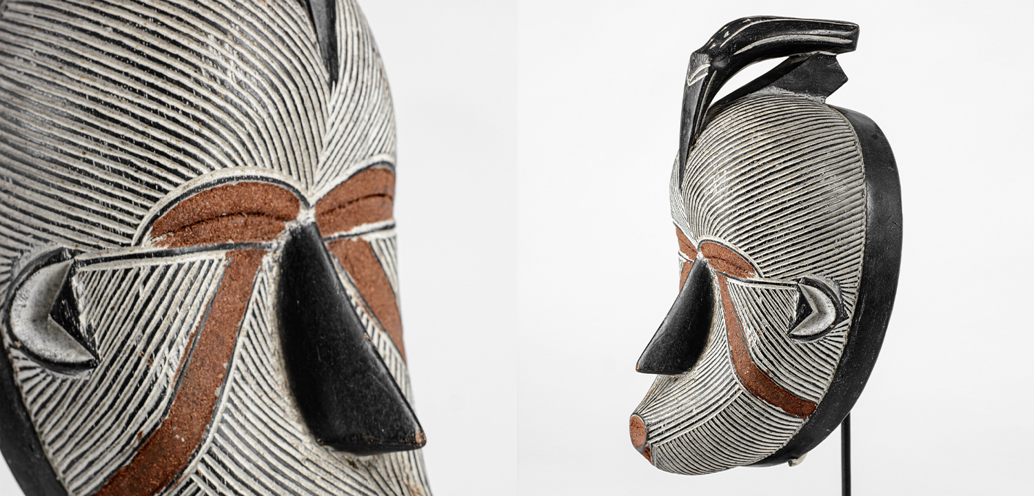 Маска народа Конго Ручная резьба - фото