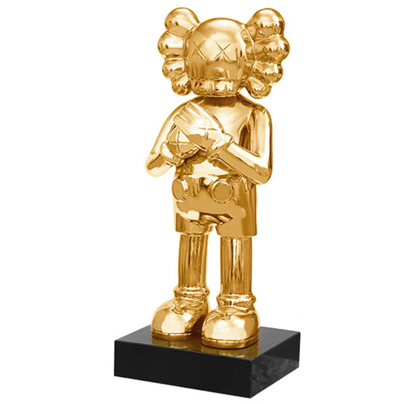 Статуэтка KAWS Gold on stand Золотой в Казани | Loft Concept 