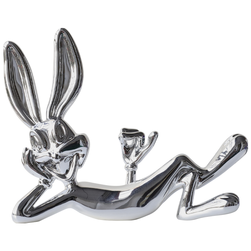 Декоративная статуэтка Bugs Bunny Silver Серебряный в Казани | Loft Concept 