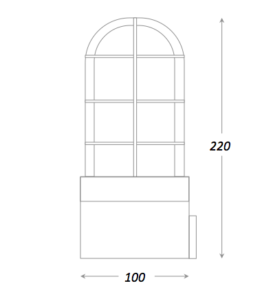 Настольная лампа Steampunk Cage Glass Edison Table lamp в Казани