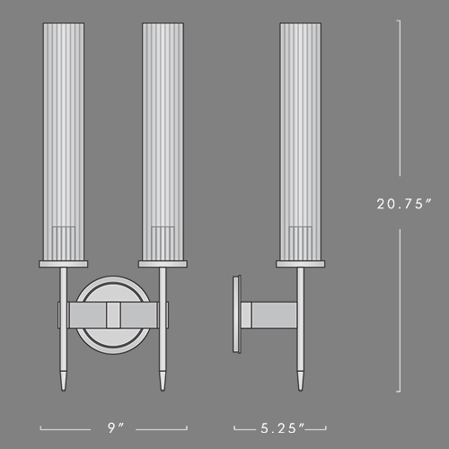 Бра Jonathan Browning ALOUETTE DOUBLE SCONCE в Казани