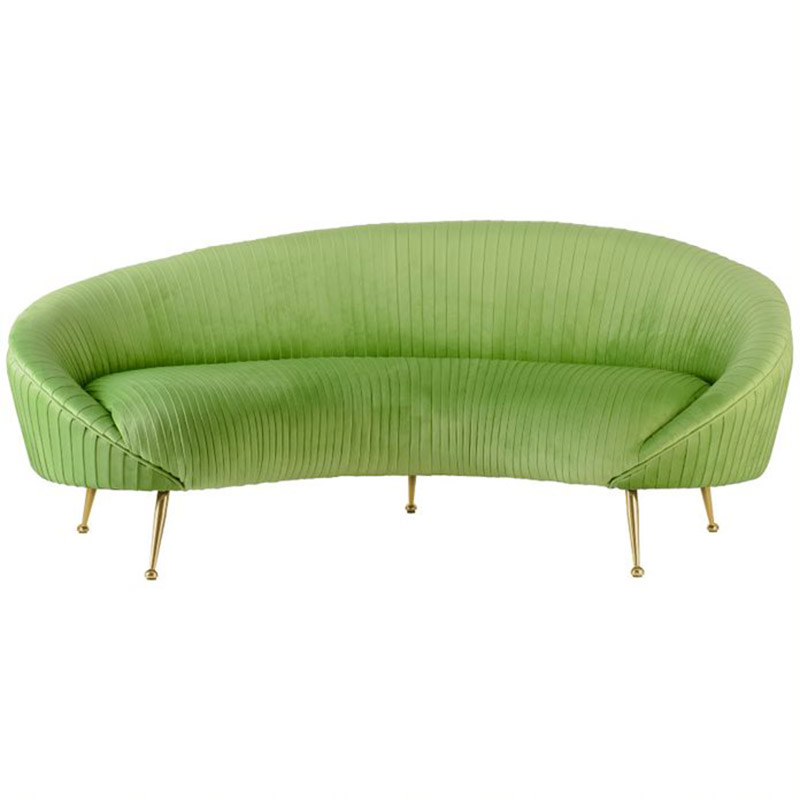 Диван Pebernat Lounge Sofa green Золотой Зеленый смок Прозрачный зеленый в Казани | Loft Concept 