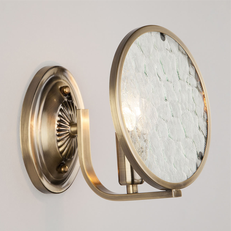 Бра Moibeal Sconce antique bronze Античная Бронза Прозрачный (Transparent) в Казани | Loft Concept 