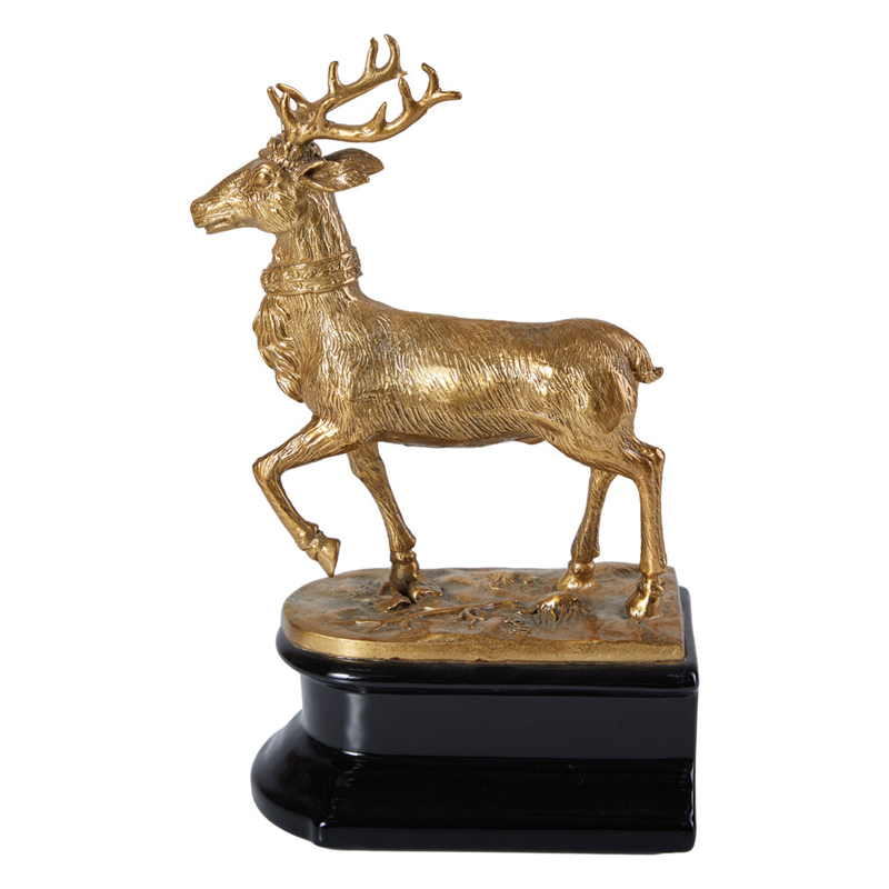 Держатель для книг в виде оленя из фарфора и бронзы Eden Garden porcelain and bronze Черный Бронза в Казани | Loft Concept 