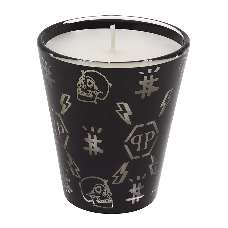 Свеча Philipp Plein Candle Monogram S Черный Белый в Казани | Loft Concept 