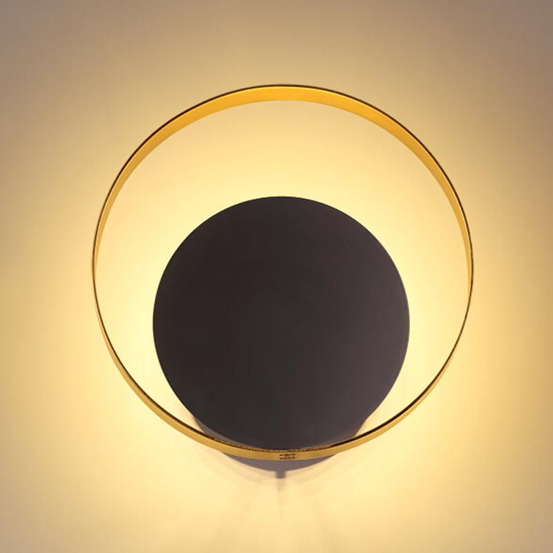 Бра Globo Ocular Sconce Circle Black Золотой Черный в Казани | Loft Concept 