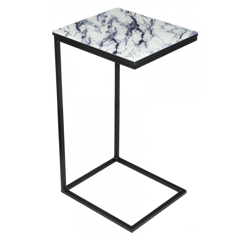 Приставной стол Zermatt Side Table white marble Белый Мрамор Bianco в Казани | Loft Concept 