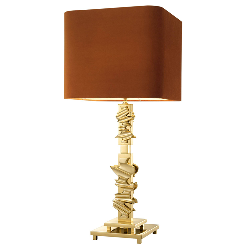 Настольная лампа Eichholtz Table Lamp Abruzzo brass Латунь Оранжевый в Казани | Loft Concept 