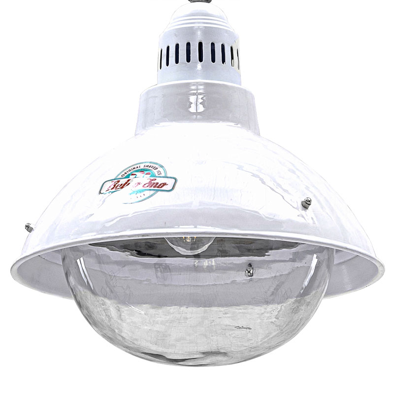 Подвесной светильник Visor Loft White Pendant Белый Прозрачный в Казани | Loft Concept 