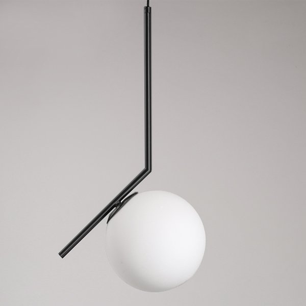 Светильник Flos IC Lighting Black Pendant Lamp Черный Белый в Казани | Loft Concept 