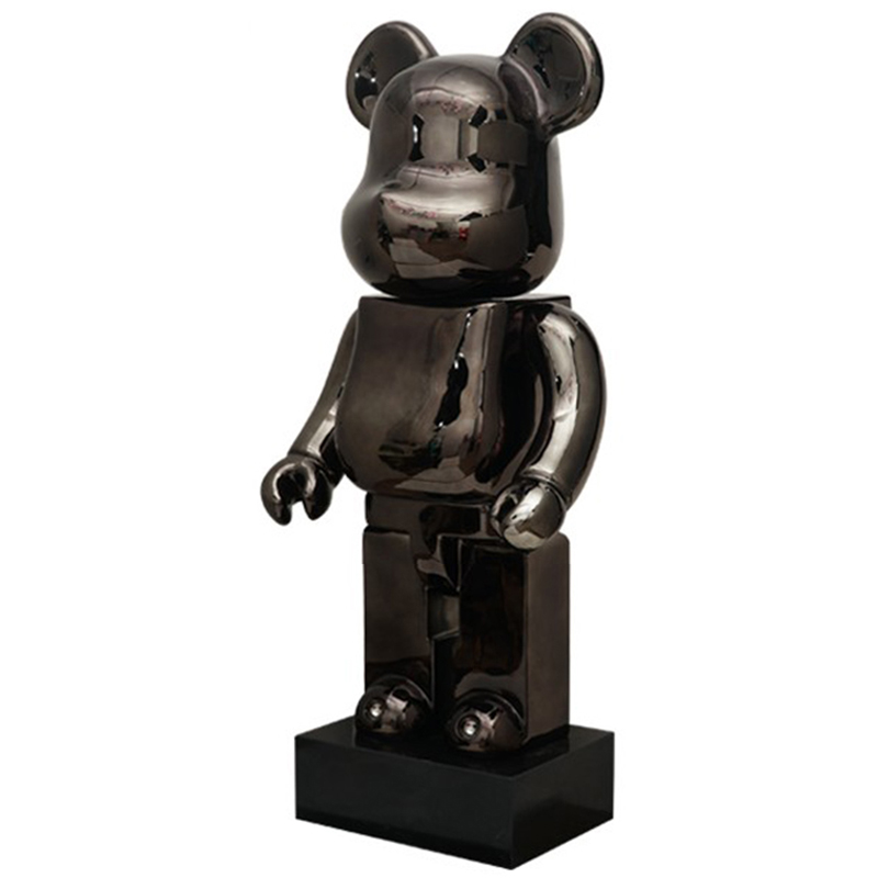 Статуэтка Bearbrick Black on stand Черный в Казани | Loft Concept 