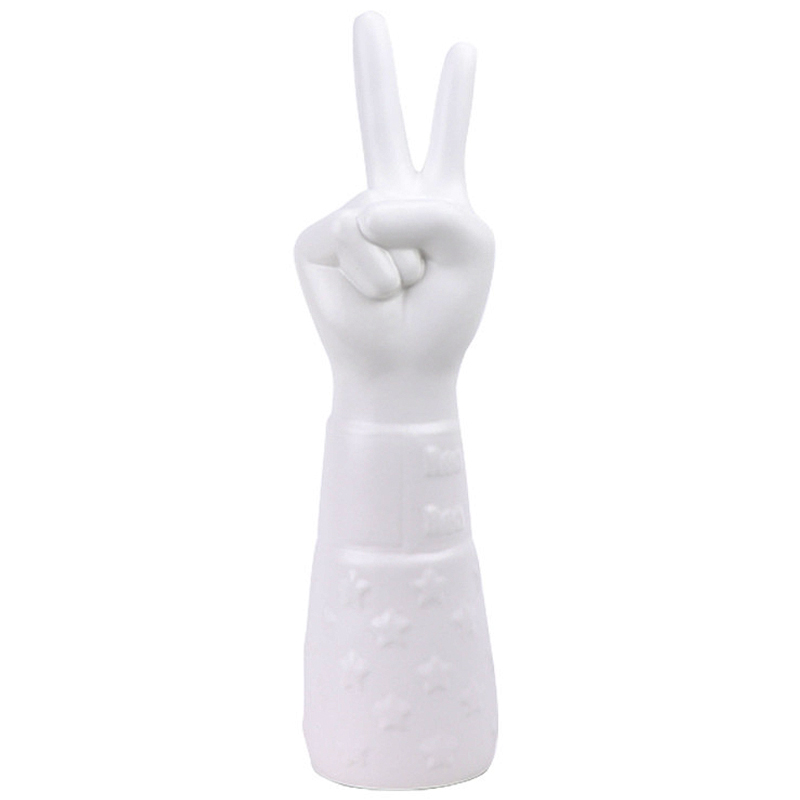 Статуэтка Jonathan Adler Peace Hand Sculpture Белый в Казани | Loft Concept 