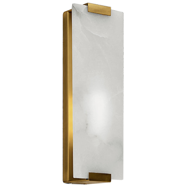 Бра Marble Rectangle Wall Lamp Brass Латунь в Казани | Loft Concept 