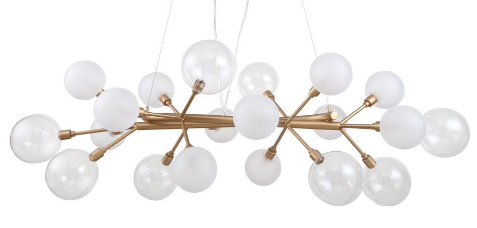 Люстра Berries Chandelier Rectangle White 100 - фото №1