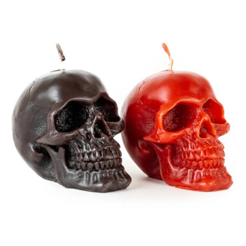 Набор свечей Black Red Skulls Черный Красный в Казани | Loft Concept 