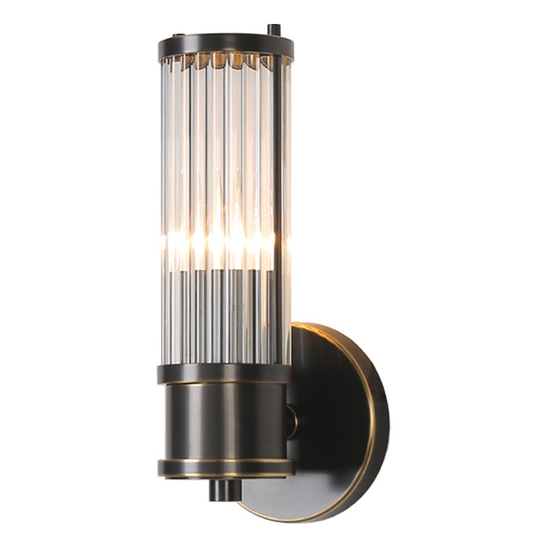 Ralph Lauren Бра Allen Single Sconce Темная бронза Прозрачный (Transparent) в Казани | Loft Concept 