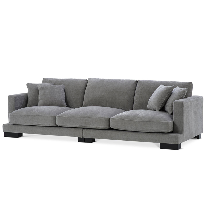 Диван Eichholtz Sofa Tuscany grey Серый Черный в Казани | Loft Concept 