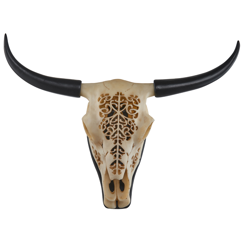 Бра Bull Skull Sconce ivory ( слоновая кость ) Черный в Казани | Loft Concept 