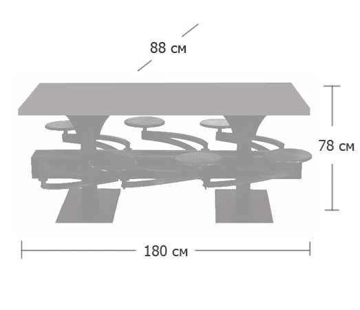 Обеденный стол Perrin Communal Table Loft в Казани