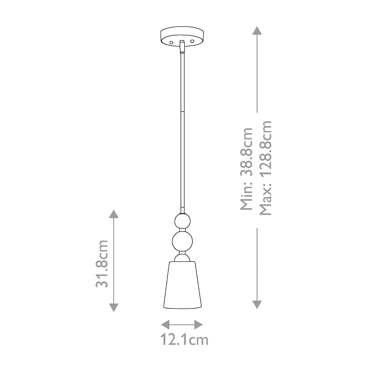Подвесной светильник с матовым стеклянным коническим плафоном в современном стиле Hinkley в Казани