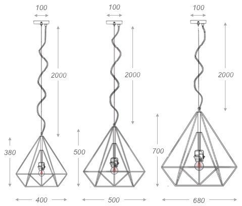 Подвесной светильник Loft Bar Nest Cone Black в Казани