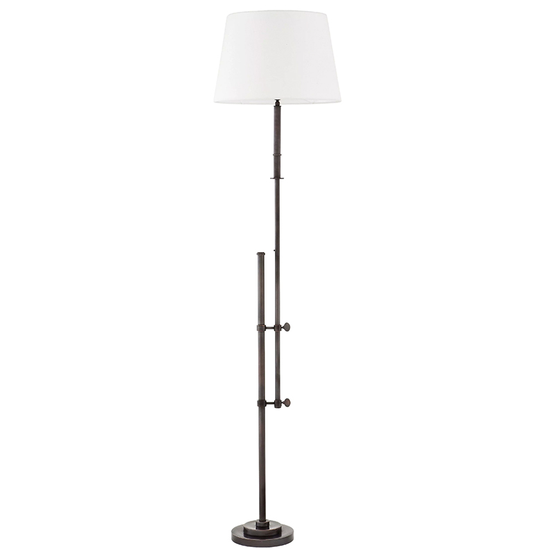 Торшер Eichholtz Floor Lamp Gordini Bronze Белый Темная бронза в Казани | Loft Concept 