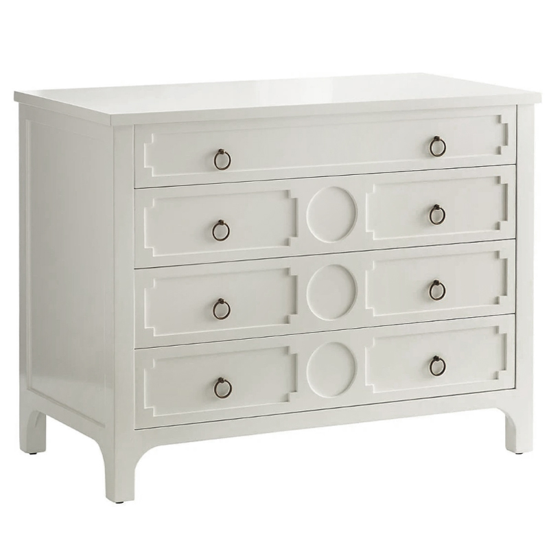 Комод с 4-мя ящиками Lawrence chest of drawers White Белый Белый в Казани | Loft Concept 