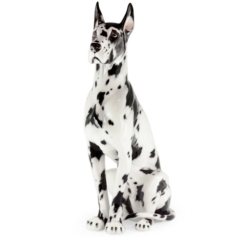 Статуэтка Abhika Great Dane Up Black White Белый Черный в Казани | Loft Concept 