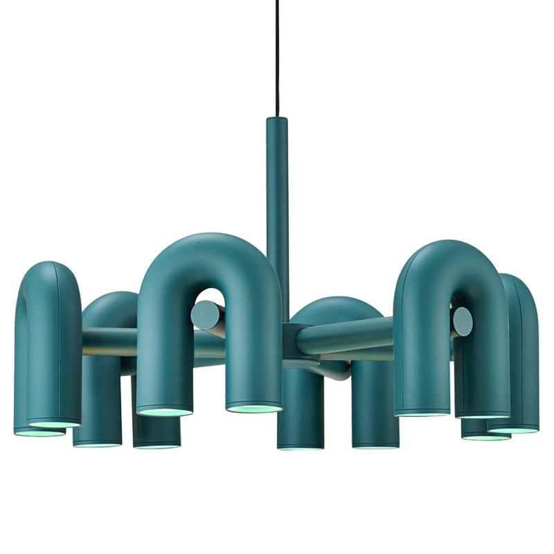 Люстра Cirkus AGO Lighting turquoise 4-6 Бирюзовый в Казани | Loft Concept 