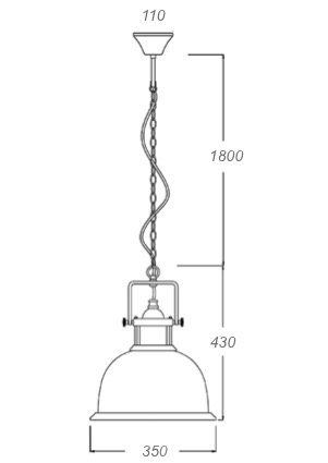 Люстра Old Copper Pendant Big в Казани