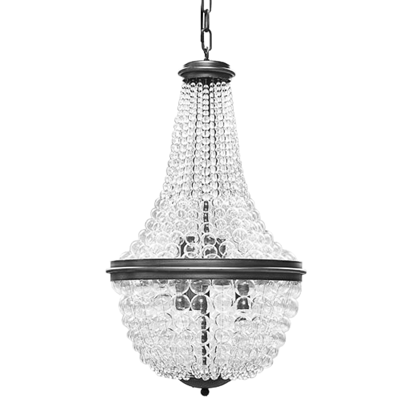 Люстра Bubble Blower Classic Chandeliers Графит Прозрачный в Казани | Loft Concept 