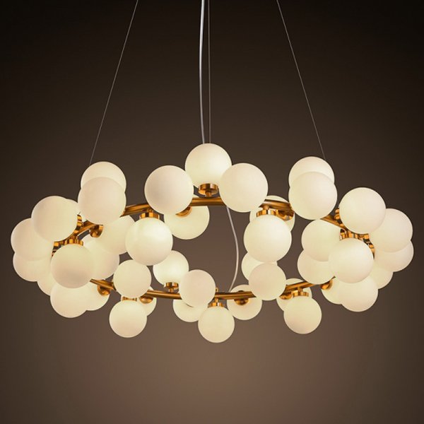 Люстра Milk Bubble Round Chandelier  в Казани | Loft Concept 