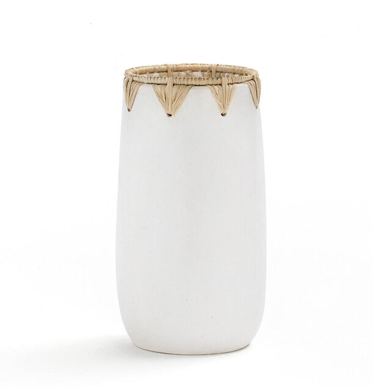 Ваза Ceramic Vase white D13 Белый в Казани | Loft Concept 