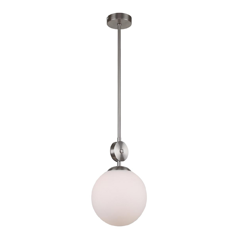 Подвесной светильник Kyran Nickel Hanging Lamp Никель Белый в Казани | Loft Concept 