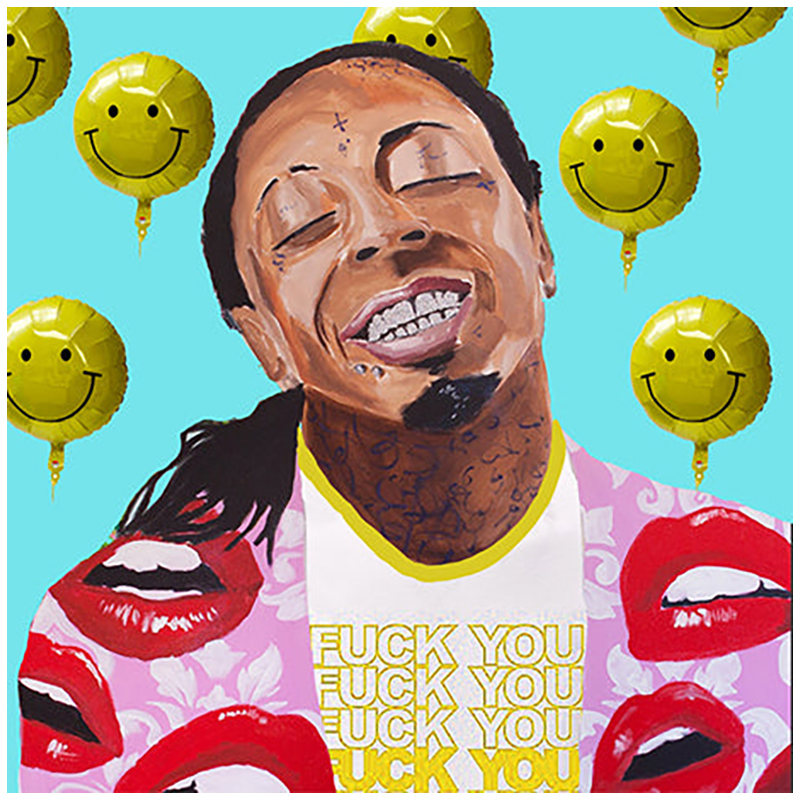 Картина Lil Wayne with Smiling Balloons Мульти в Казани | Loft Concept 