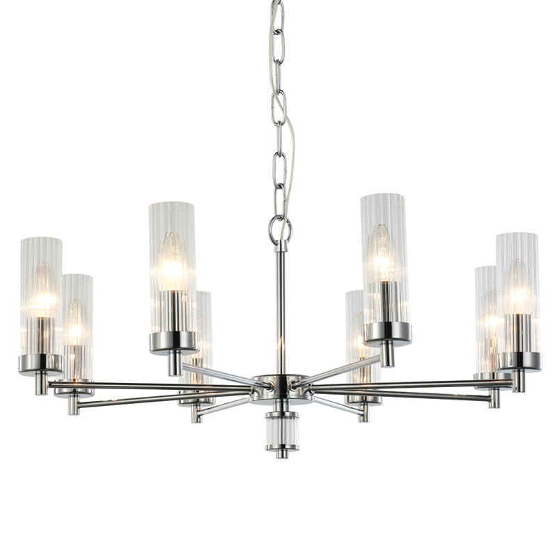 Люстра Jeanette Chandelier Chromium 66 Хром Прозрачный в Казани | Loft Concept 