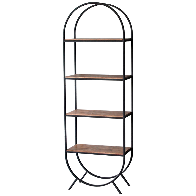 Стеллаж Lugo Industrial Metal Rust Black Rack Коричневый Черный в Казани | Loft Concept 