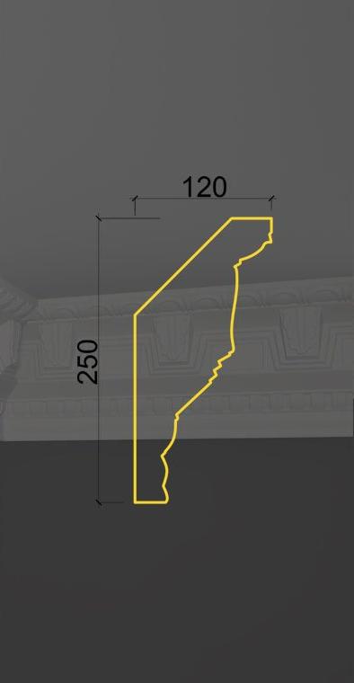 Карниз с орнаментом KO-25 в Казани