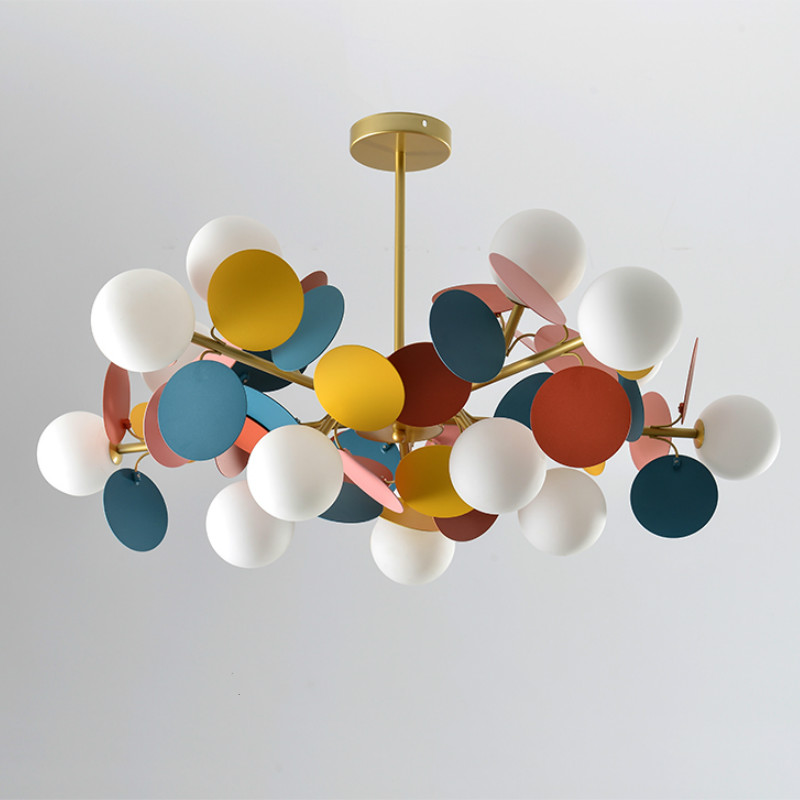 Люстра MATISSE Chandelier multicolor Золотой Белый Мульти в Казани | Loft Concept 